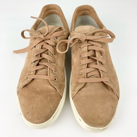 Rag & Bone Kent Suede Lace Up Sneakers Macaroon 37.5 - Picture 3 of 12